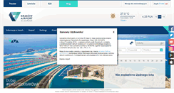 Desktop Screenshot of krakowairport.pl